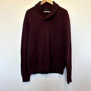 Eggplant Banana Republic Men's Shawl Neck Sweater Sz L